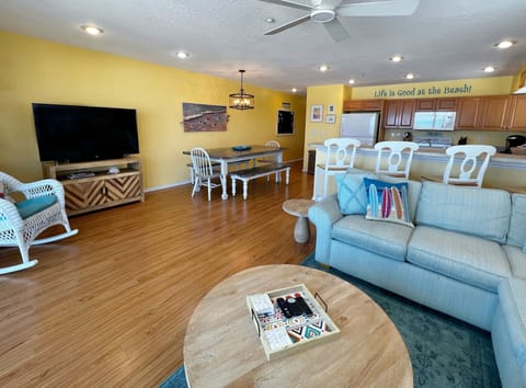 Another view of the living room, dining room and kitchen. - Another view of the living room, dining room and kitchen.