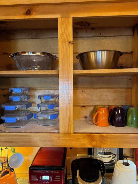 glass food storage, mixing bowls and strainers