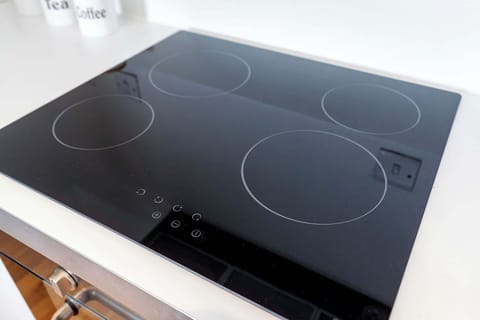 A new glass hob is prepared to help you to cook something delicious!