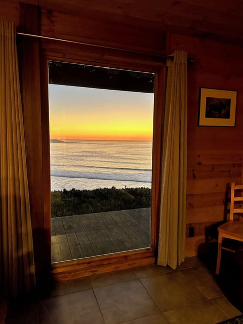 Sunset view from lower level bedroom