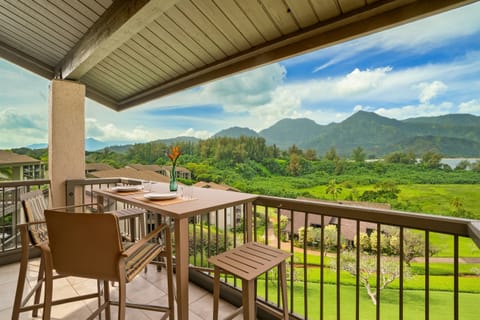4305 Lanai with mountain vista views + waterfalls when it rains to the left