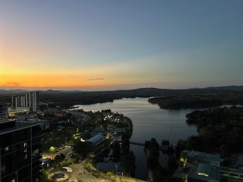 View at dusk