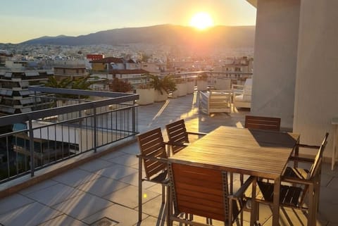 Sunrise over Mount Ymittos 