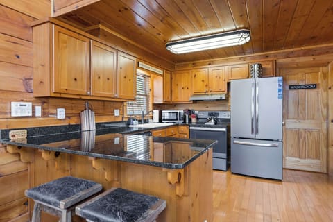 Our fully stocked kitchen