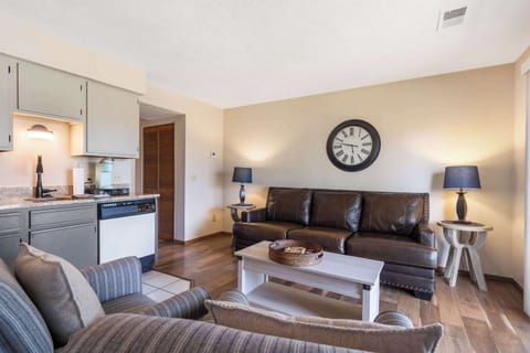 Curl up in the breezy living room & stream your favorites on the smart TV