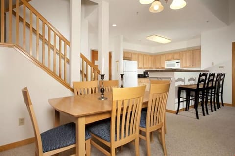 Entertain family and friends at the large dining table.