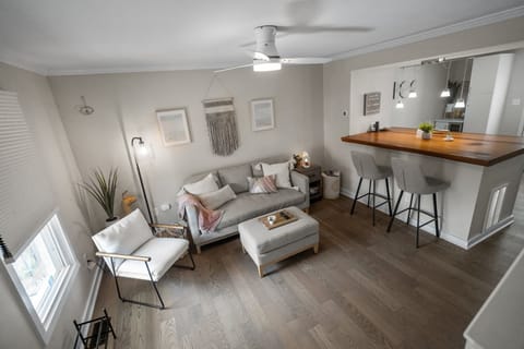 Upon entering the home you are met with a warm vibe and a comfort driven design
