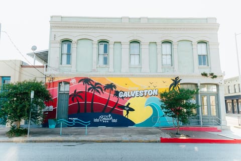 Beach life, local art. Find this custom mural right on your building!