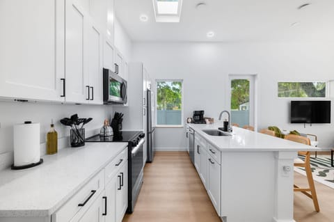 Open fully stocked kitchen for adults &  including child plates, cups & utensils