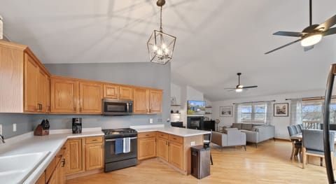 Large kitchen with plenty of room for cooking, entertaining, and relaxing.