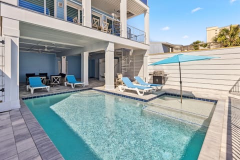 Large Pool and Downstairs Cabana Room