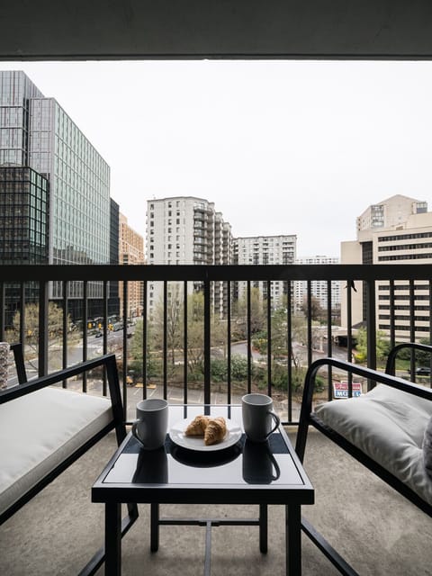 You’ll enjoy stepping out onto this private balcony, where you can take in fresh air and unwind after a busy day.