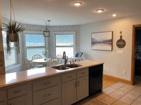 Kitchen and Seating for 4 and a Highchair