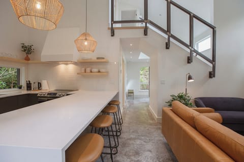 Make a grand entrance every morning on the open staircase