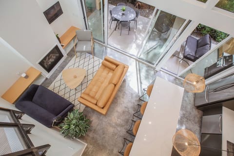 Eagle eye view from upstairs