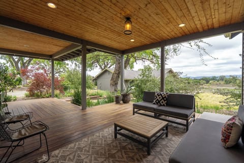 Our front patio overlooking the Hivette