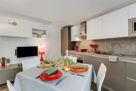 Kitchen and dining area