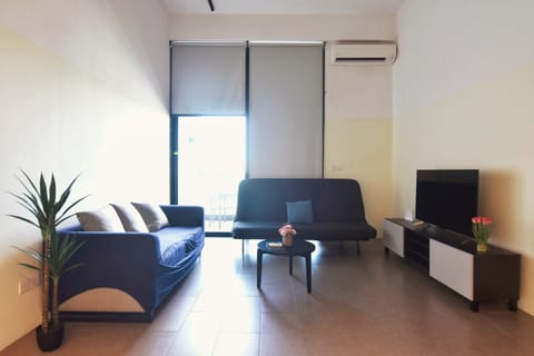 Tastefully furnished living area.