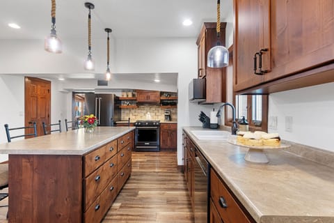 Fully stocked kitchen