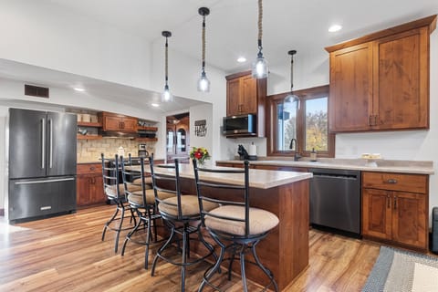 Fully stocked kitchen