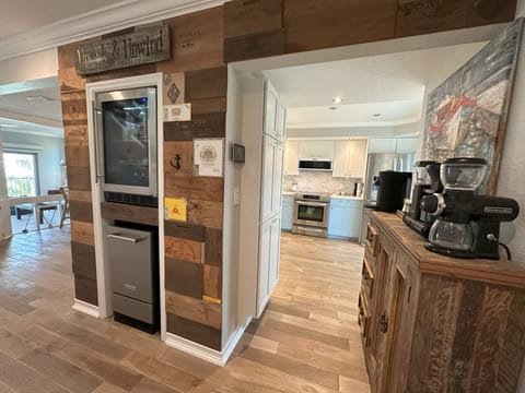 Separate wine/beverage fridge and ice maker