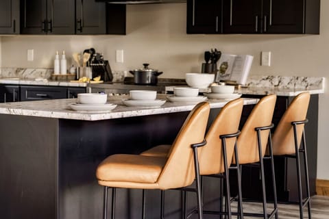 A fully stocked kitchen with everything you could need!