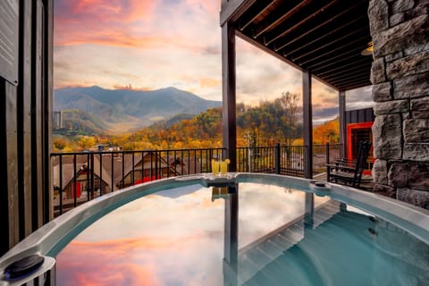 Soak your cares away in the private hot tub while taking in the peaceful mountain surroundings. Whether it’s a morning dip with coffee or an evening soak under the stars, the bubbling spa creates the perfect spot to relax, recharge, and unwind.
