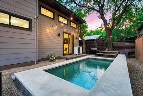 Private backyard.