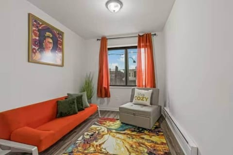 The soft sectional sofa also extends to sleep an additional 1 guest