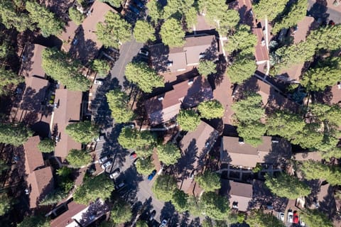 Aerial view of the complex