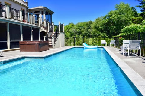 Outdoor heated pool.