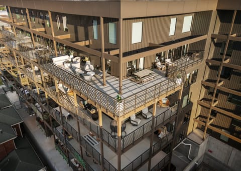 Bird's eye view of the balconies. An unbelievable outdoor space for guests to enjoy.