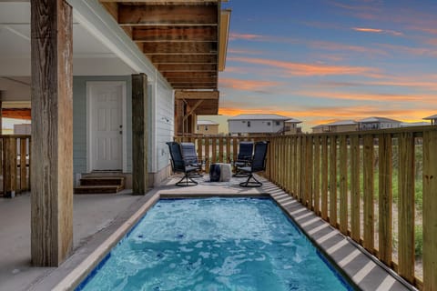 Private Pool at Sunset