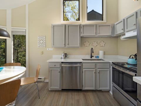 Kitchen/dining space.