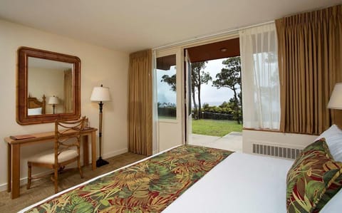 Step outside from bed and savor breezy garden views.