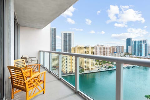 Water views from your private balcony.