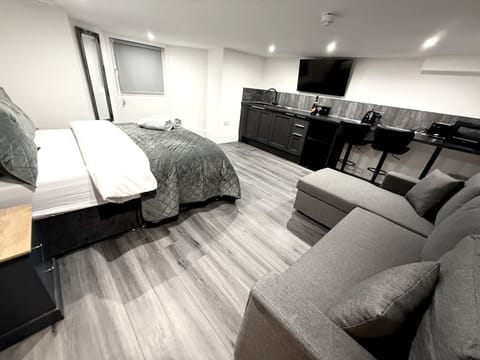Open plan room