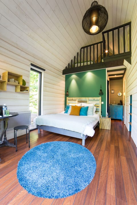 A beautifully decorated, premium cabin