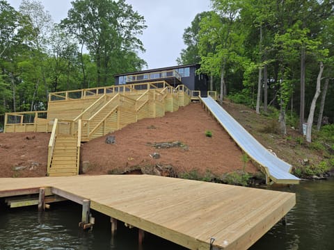 100 Foot Waterslide into Lake Martin