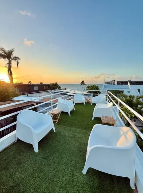 Roof top balcony with ocean view