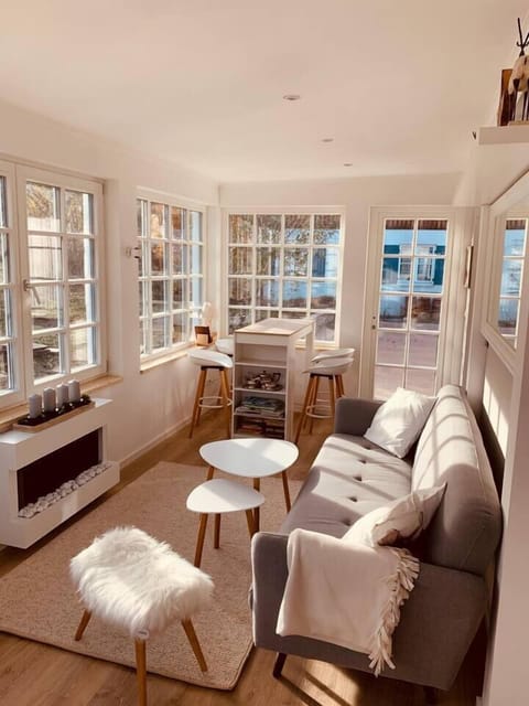 sun-drenched winter garden in autumn at sunset. 