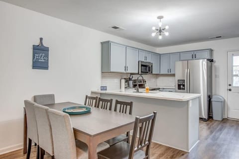 Dining and kitchen area