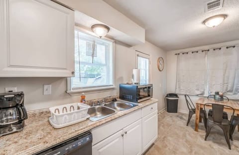 Dining room and kitchen area
