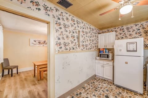 Unit A View of Kitchen and Dining area