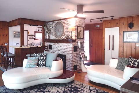 Spacious great room with abundant natural light