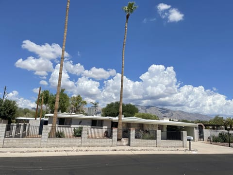 Front of property showing carport and access to a side yard