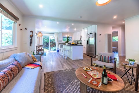 With it's open concept design, the kitchen and bedrooms - are just steps away.