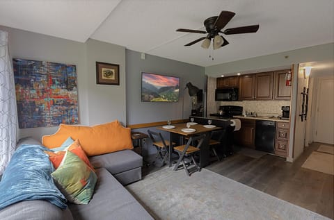 Welcome to Silver Creek 1110!  Step into this remodeled and modern studio retreat, perfectly situated within the Silver Creek Lodge.