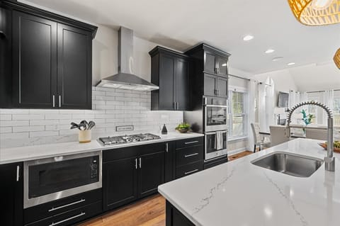 Well-appointed chefs kitchen