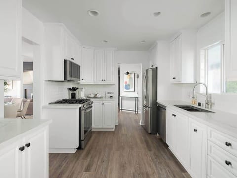 Fully stocked kitchen
